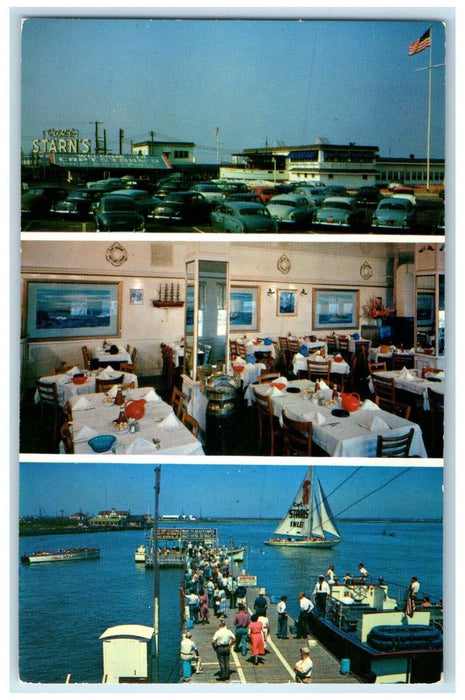 Capt. Starn's Restaurant And Boating Center Atlantic City NJ Multiview Postcard