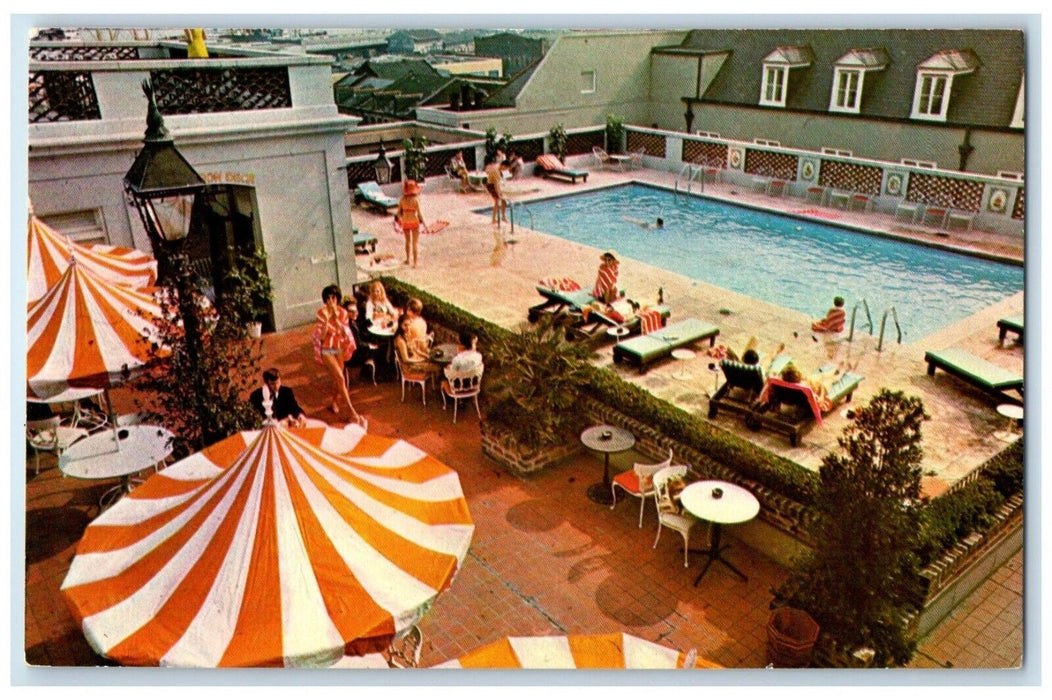 c1950's Riviera Pool And Restaurant New Orleans Louisiana LA Vintage Postcard