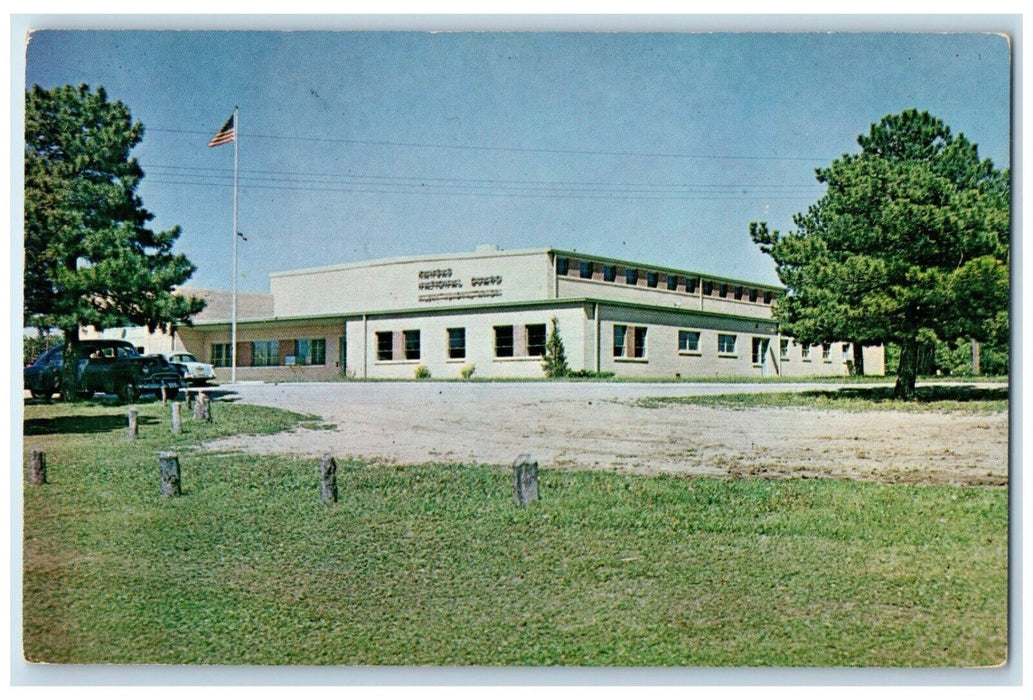 c1930's Kansas National Guard Armory Building Wellington Kansas KS Postcard