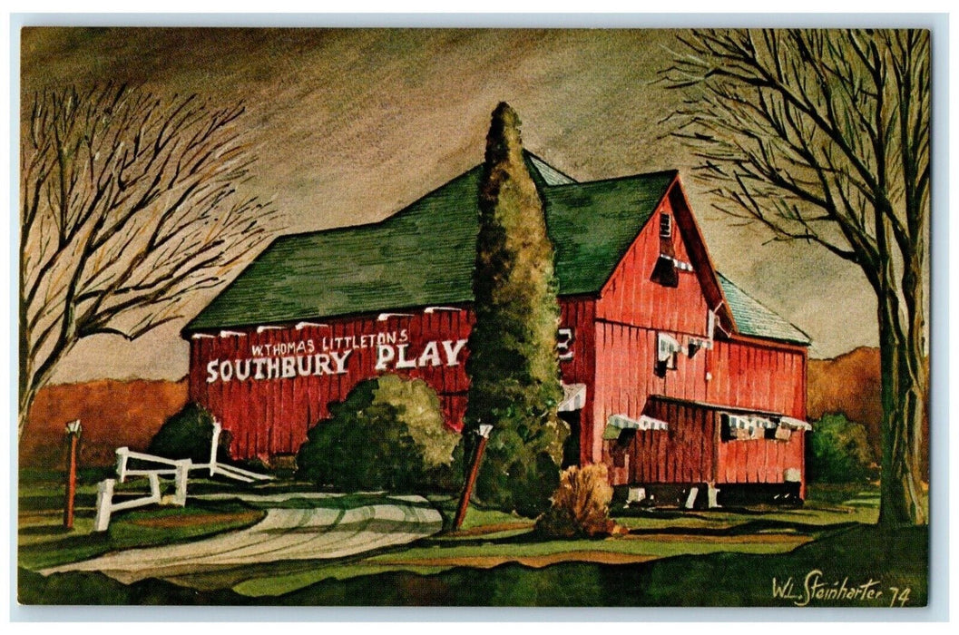 c1950's Southbury Playhouse Southbury Connecticut CT Unposted Vintage Postcard