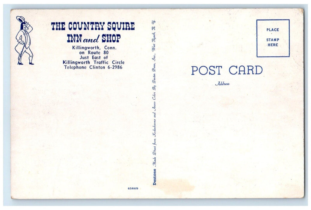 c1940's The Country Squire Inn And Shop Killingworth Connecticut CT Postcard