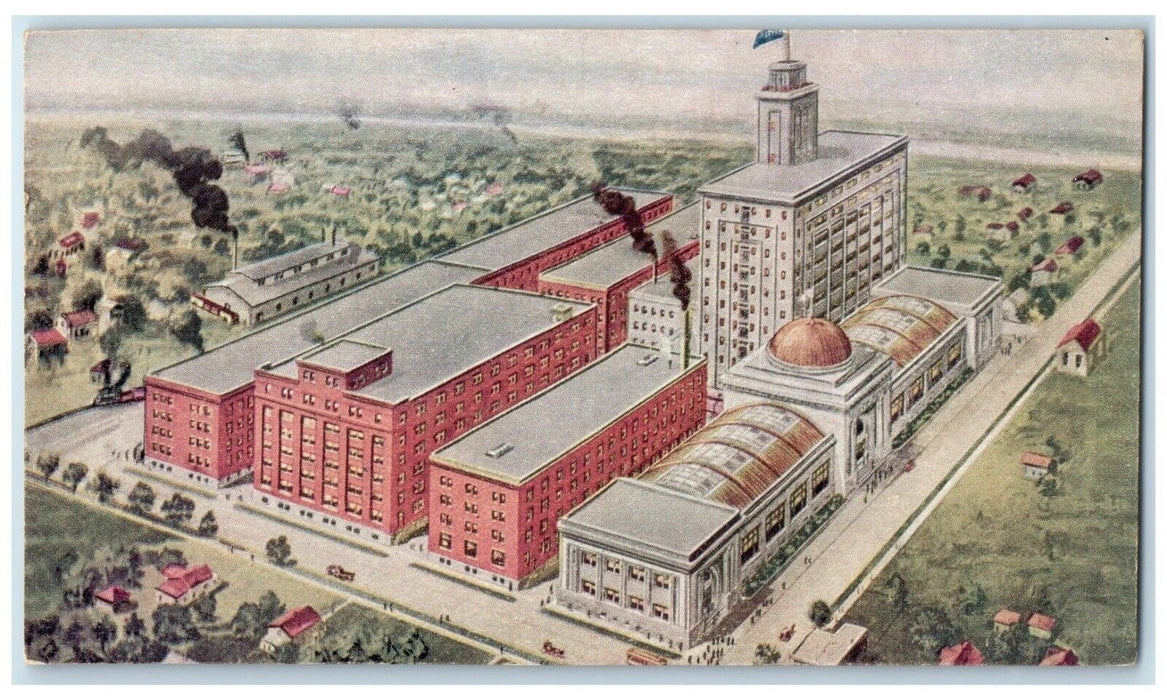 c1910 Bird's Eye View J. R. Watkins Medical Company Winona Minnesota MN Postcard