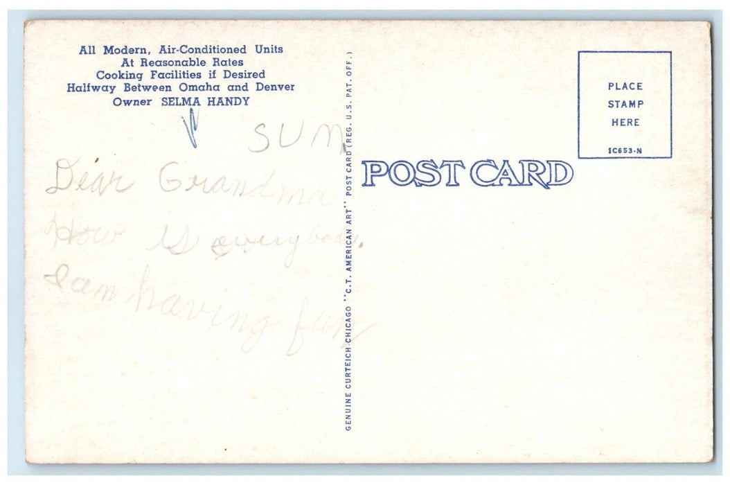 c1930's Rock Inn Motel Cafe Arapahoe NE And Western Motel Cambridge NE Postcard