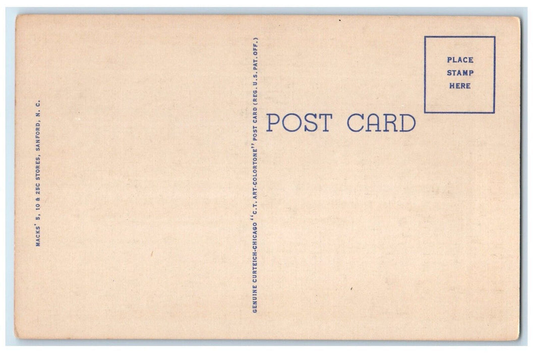 c1930's Mike Ann Motel Windy Hill Beach South Carolina SC Vintage Postcard