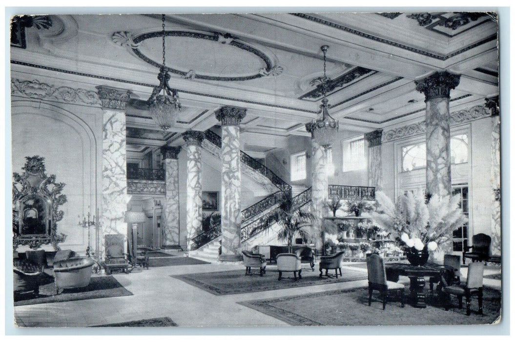 c1910's The Fairmont Hotel Interior View San Francisco California CA Postcard