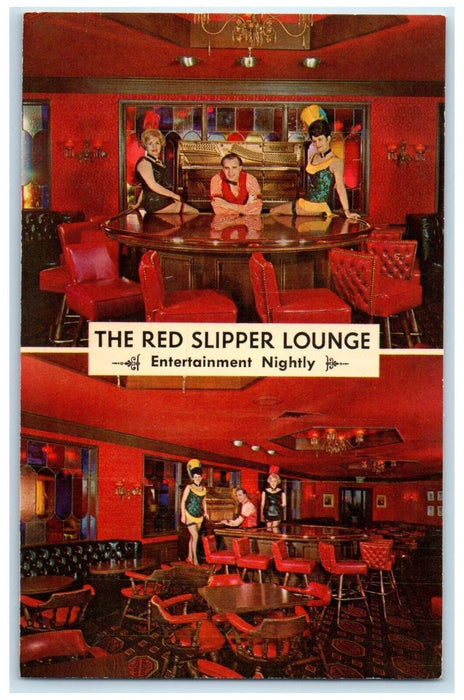 1972 The Red Slipper Lounge Cherry Creek Inn Denver Colorado CO Posted  Postcard