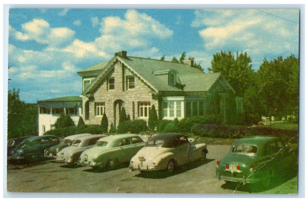 c1930's The Green Parrot Inn Motel Hotel Cars Kirkwood Missouri MO Postcard