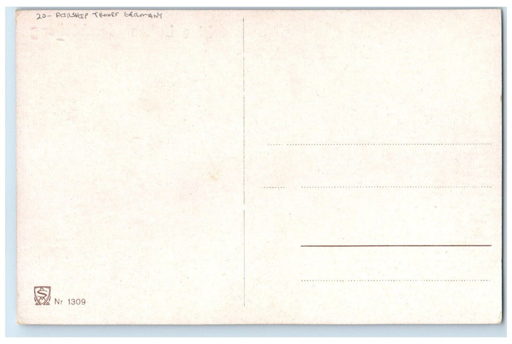 c1910's Little Boys Peeing Airship Troops Germany Anthropomorphic Sun Postcard