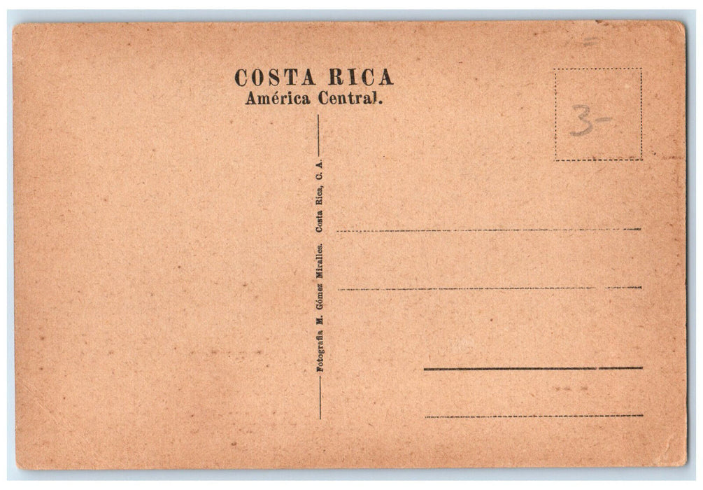 c1920's Music Stand Cartago Costa Rica Central America Unposted Postcard
