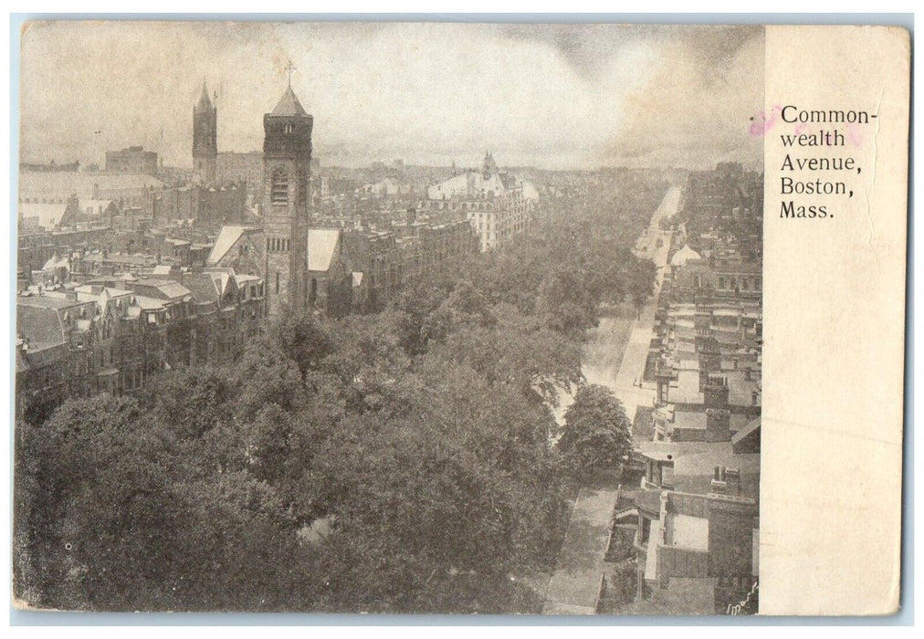 1905 Commonwealth Avenue Exterior Building Boston Massachusetts Vintage Postcard