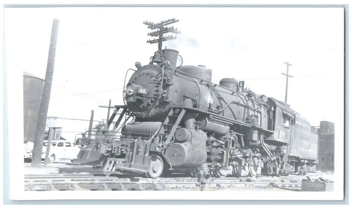 1948 Locomotive Train Engline #88 Coffeyville Kansas KS RPPC Photo Postcard