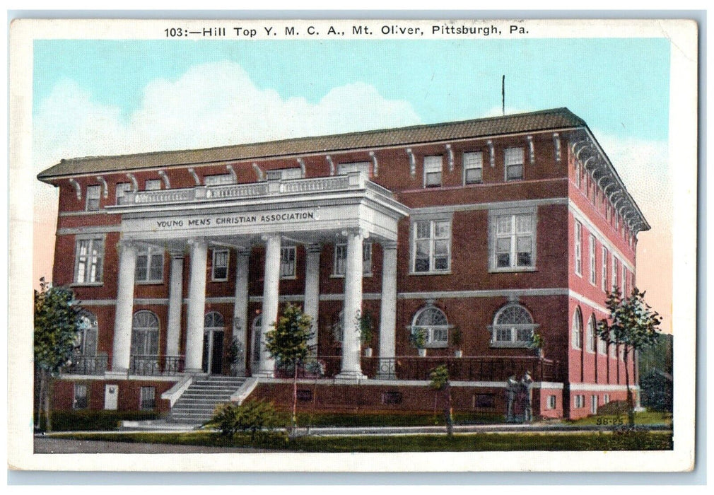 c1930 Hill Top YMCA Mt. Oliver Pittsburgh Pennsylvania Vintage Antique Postcard