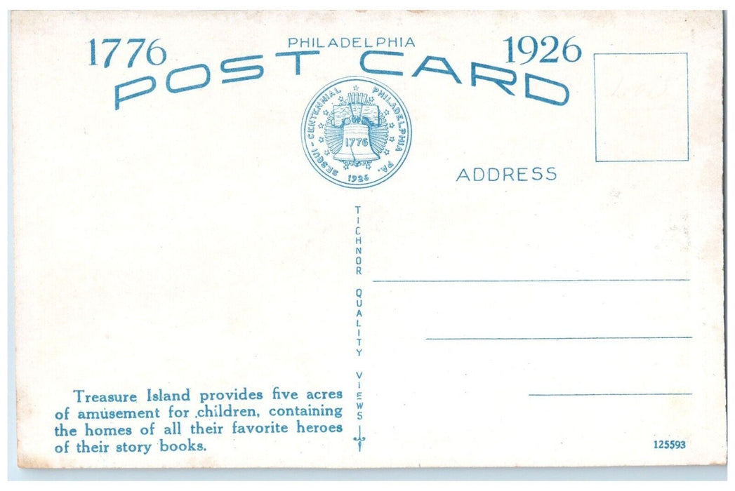1926 View Of Treasure Island Philadelphia Pennsylvania PA Vintage Postcard