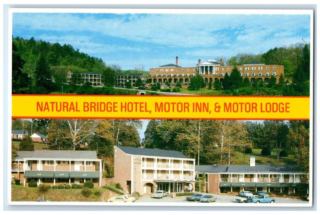 Natural Bridge Hotel Motor Inn & Motor Lodge Natural Bridge Virginia VA Postcard
