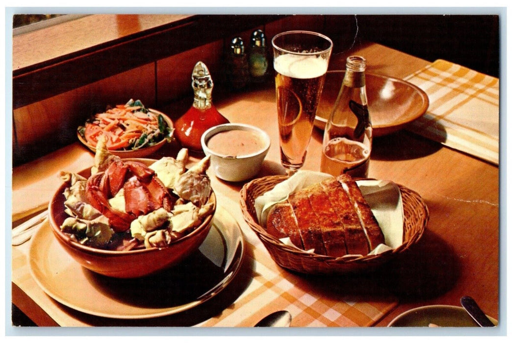 c1950's Dupuis Sea Food Inn Restaurant Port Angeles Washington WA Postcard