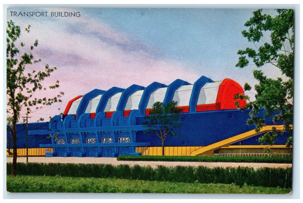 1933 Transport Building Century Of Progress Chicago Illinois IL Vintage Postcard