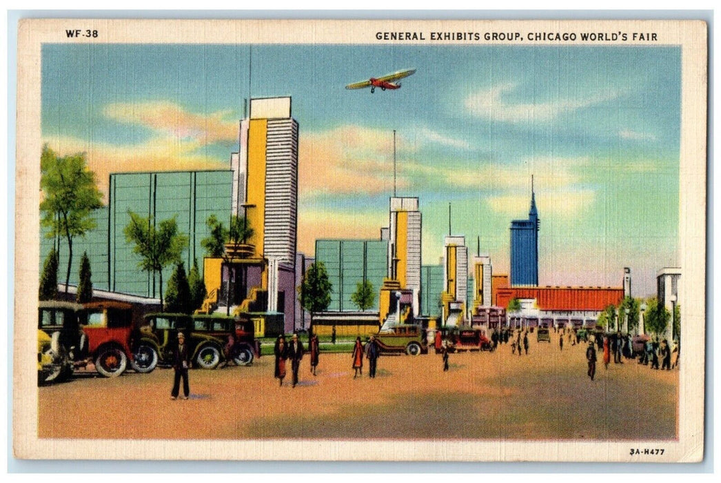 1933 General Exhibits Group Chicago World's Fair Illinois IL Vintage Postcard