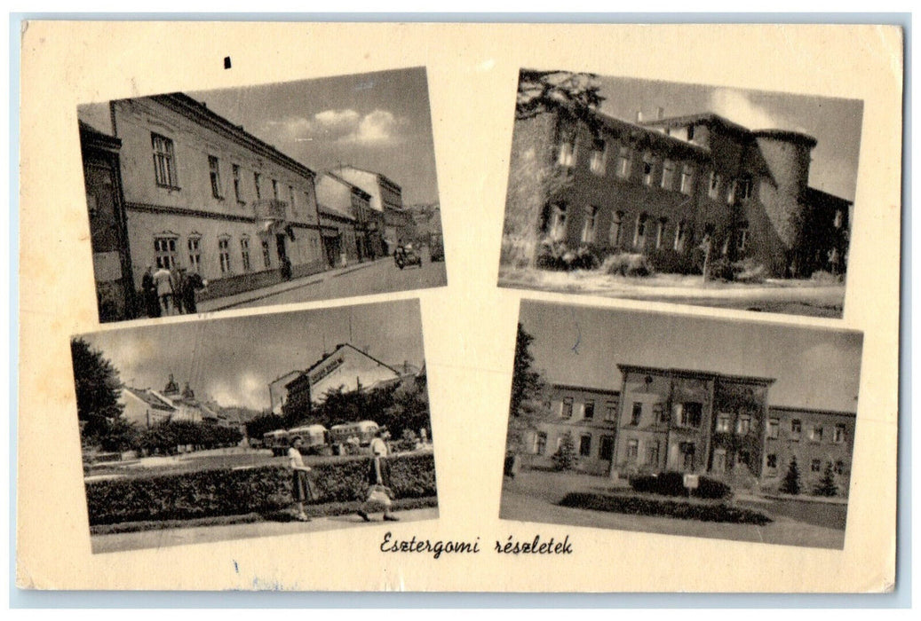 c1940 's  Esztergomi Reszletek Hungary Multiview Posted Vintage Postcard