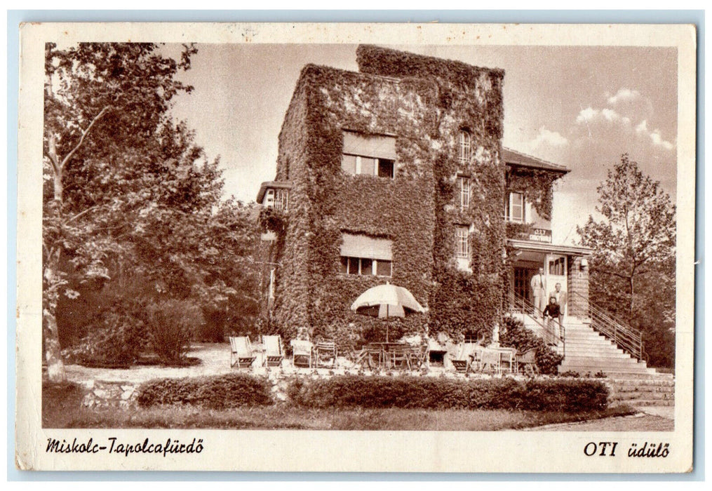 c1930's Oti Udulo Miskolc-Tapolcafurdo Hungary Posted Vintage Postcard