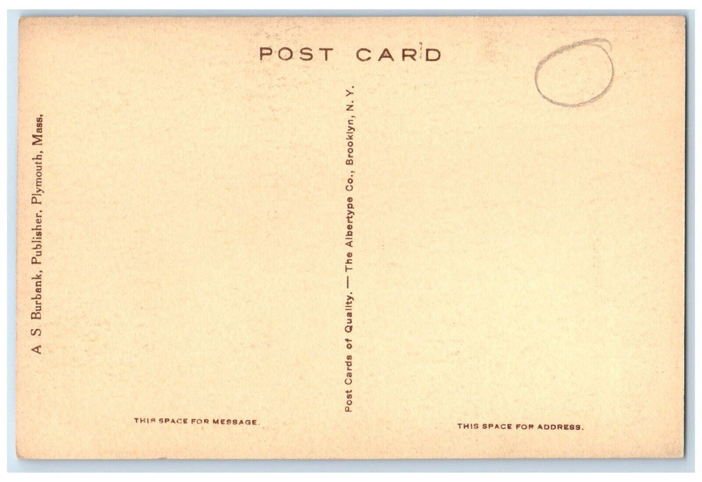 c1940 John Hancock Sofa Pilgrim Hall Plymouth Massachusetts MA Unposted Postcard
