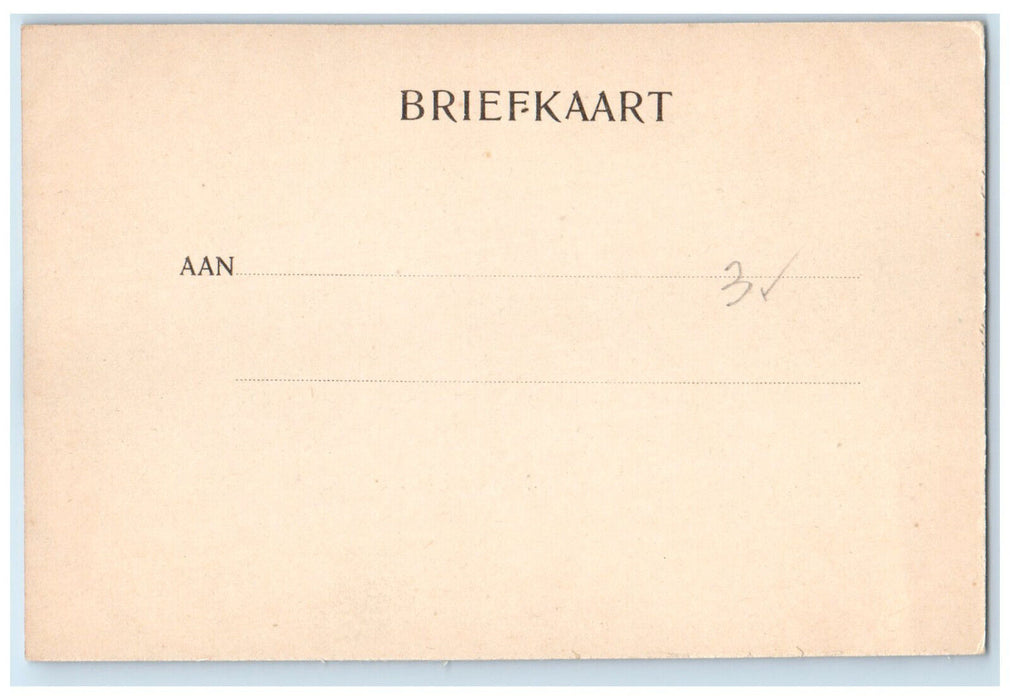 c1905 Nieuwmarkt Old Waag Fish Market Amsterdam Netherlands Postcard