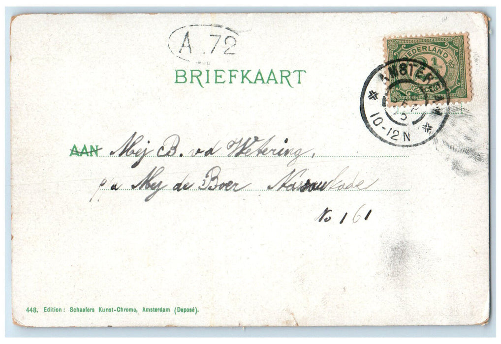1905 Westerhoofd Landing Place of the Americas Amsterdam Netherlands Postcard