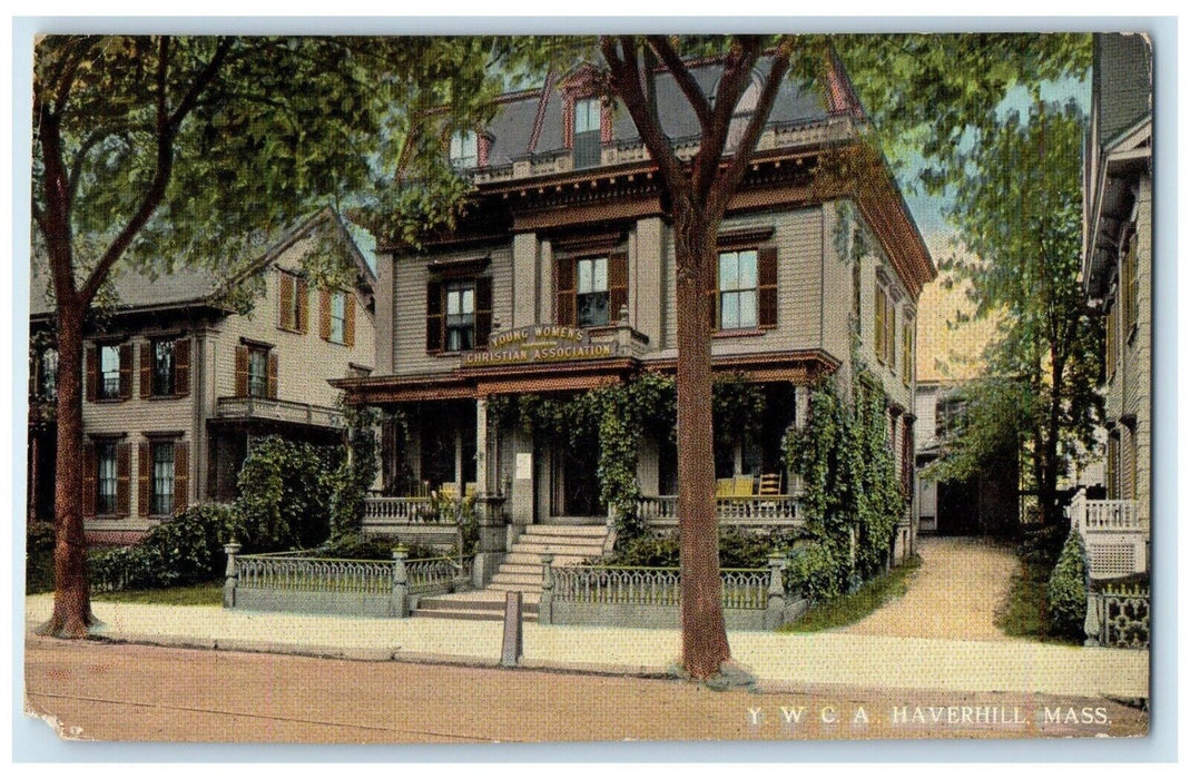 1913 Exterior View YWCA Building Haverhill Massachusetts Posted Vintage Postcard