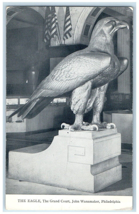 c1940 The Eagle Grand Court John Wanamaker Philadelphia Pennsylvania PA Postcard