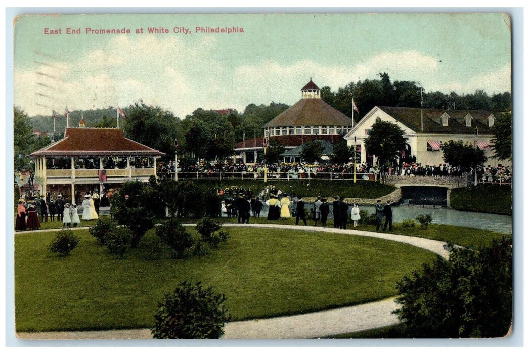 1910 East End Promenade White City Philadelphia Pennsylvania PA Vintage Postcard