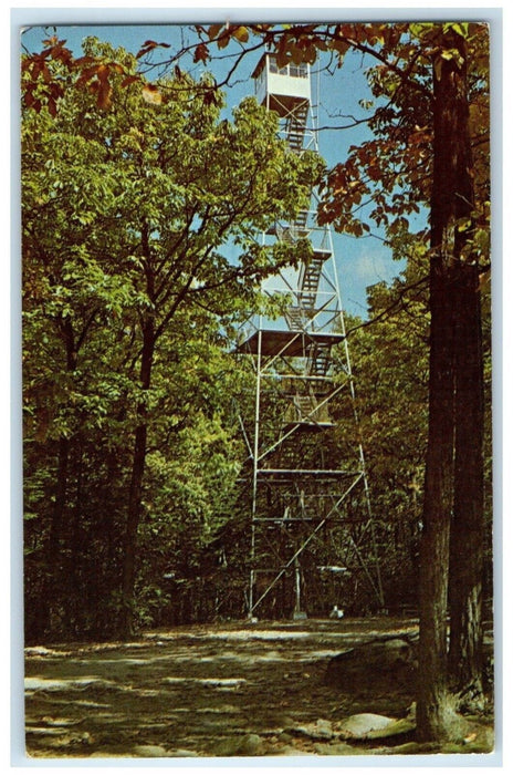 c1960 Fire Tower Cook Forest State Park Northwest Pennsylvania Clarion Postcard