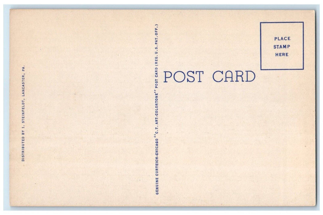 c1940 McCaskey High School Exterior Building Lancaster Pennsylvania PA Postcard