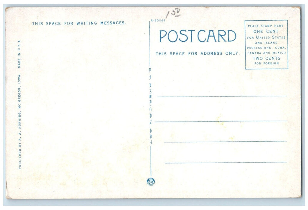 c1930s Looking North From Pikes Peak Proposed National Park McGregor IA Postcard