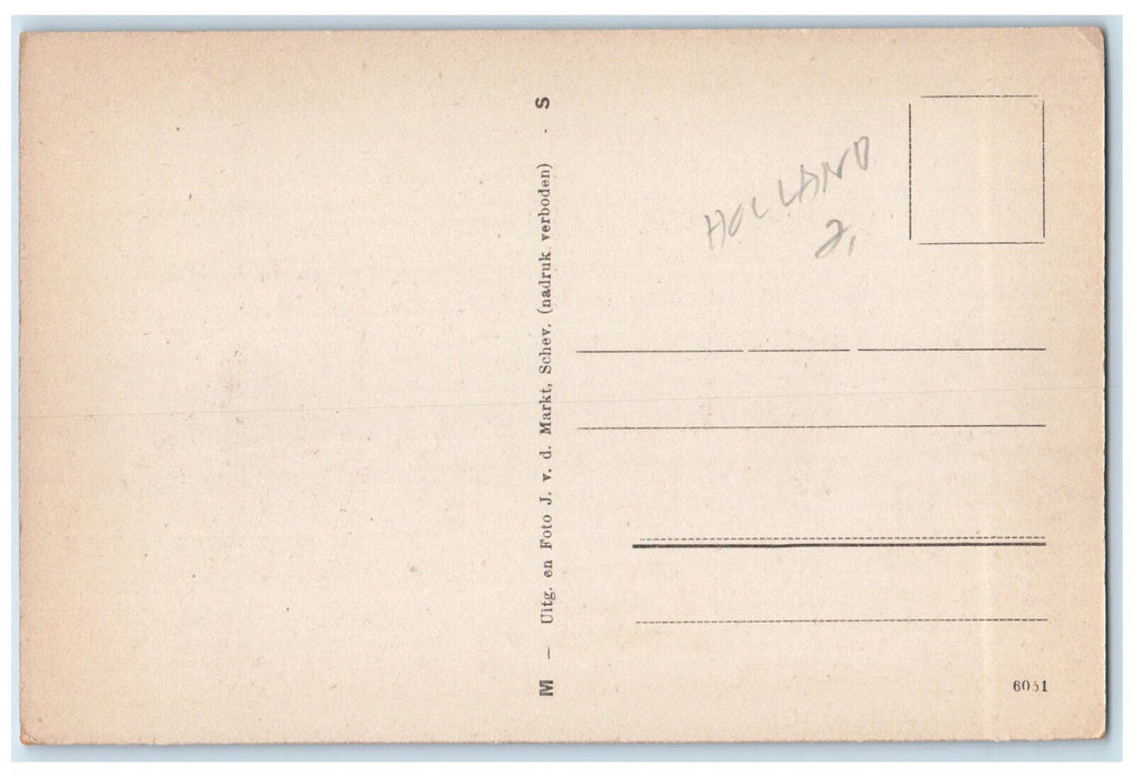 c1940's The Ridderhof Gravenhage The Hague Netherlands Vintage Unposted Postcard