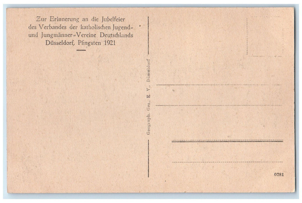 1921 Association Headquarters Youth House Parade YMCA Germany Postcard