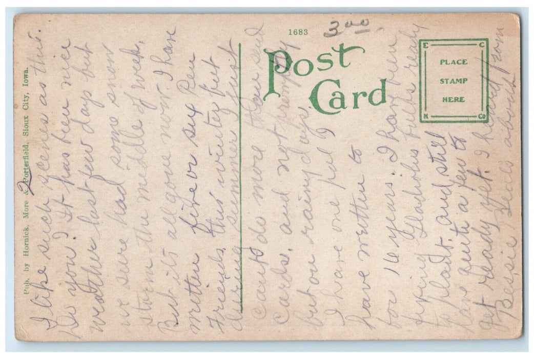 c1910's View Of Stone Park River Scene Sioux City Iowa IA Antique Postcard