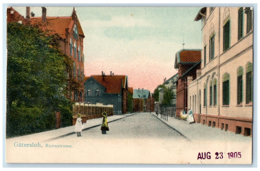 1905 Roon Street Gutersloh North Rhine-Westphalia Germany Antique Postcard