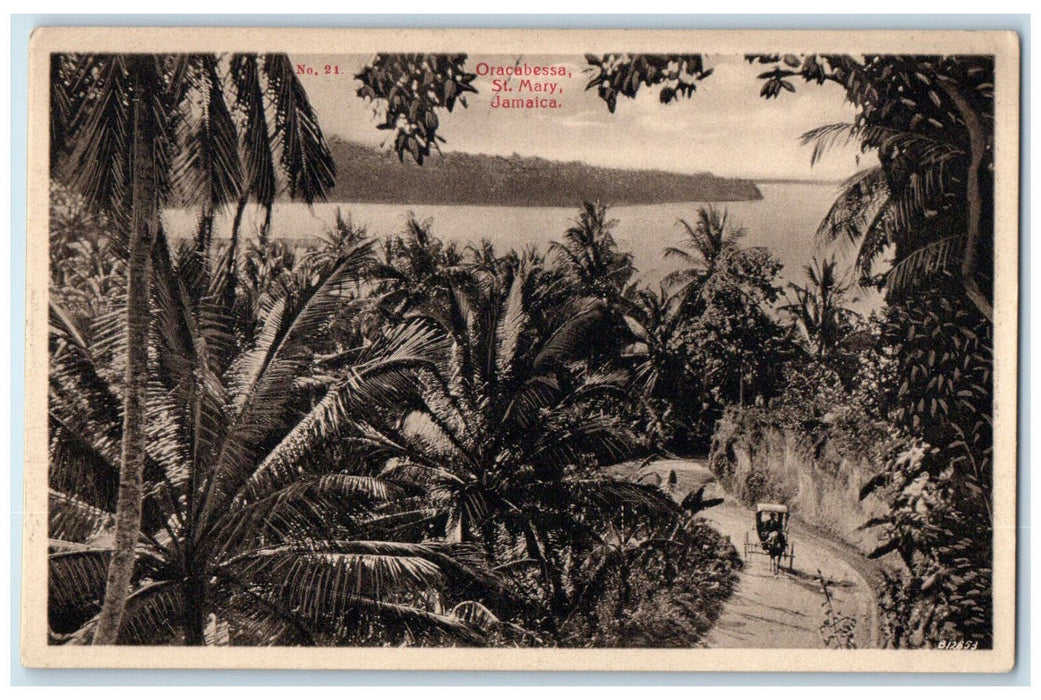 c1930's View of Oracabessa St. Mary Jamaica BWI Unposted Vintage Postcard