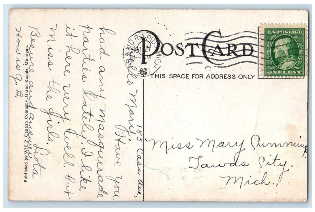 c1910 Exterior View Children Home Grand Rapids Michigan Vintage Antique Postcard