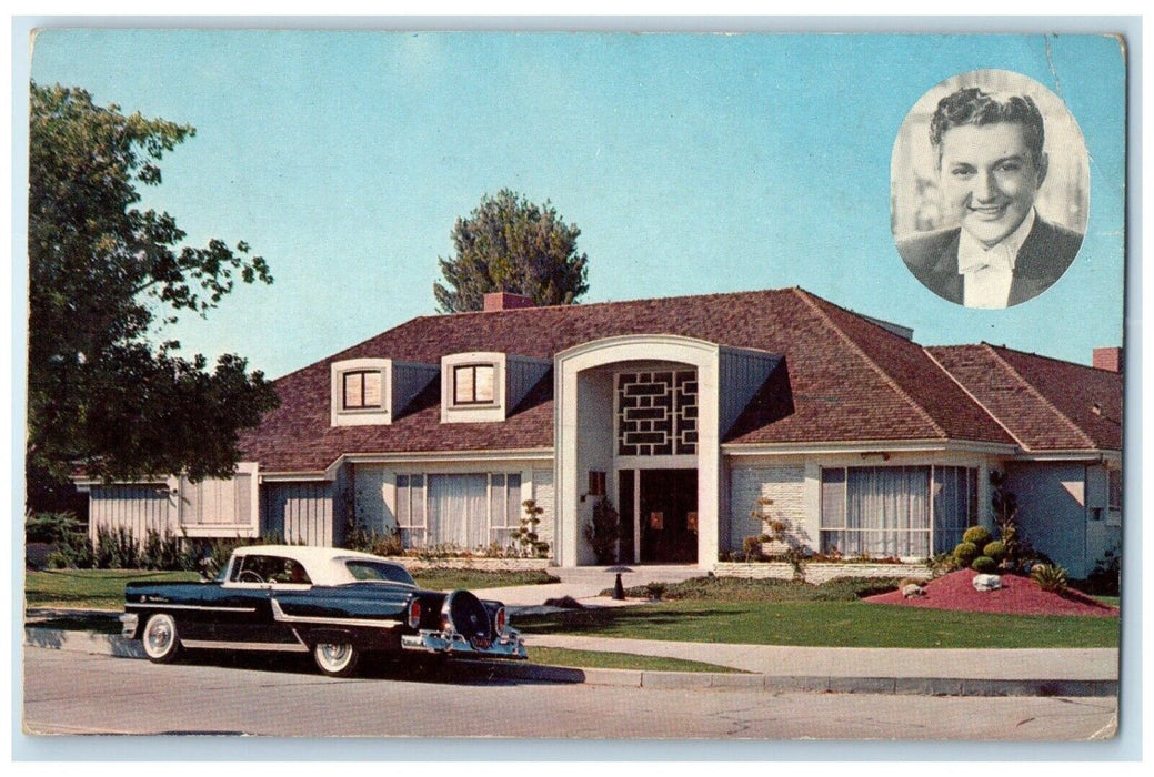 1960 Home Liberace Famed TV Motion San Fernando Sherman Oaks California Postcard