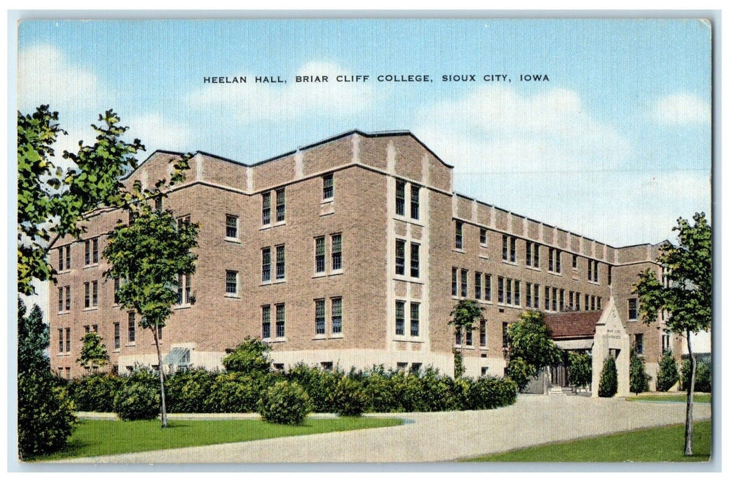 c1960's Heelan Hall Briar Cliff College Building Sioux City Iowa IA Postcard