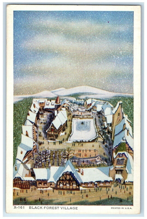 c1940 Black Forest Village Century Progress World Fair Chicago Illinois Postcard