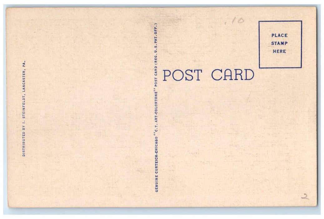 c1940 Fackenthal Library Franklin Marshall College Pennsylvania Vintage Postcard