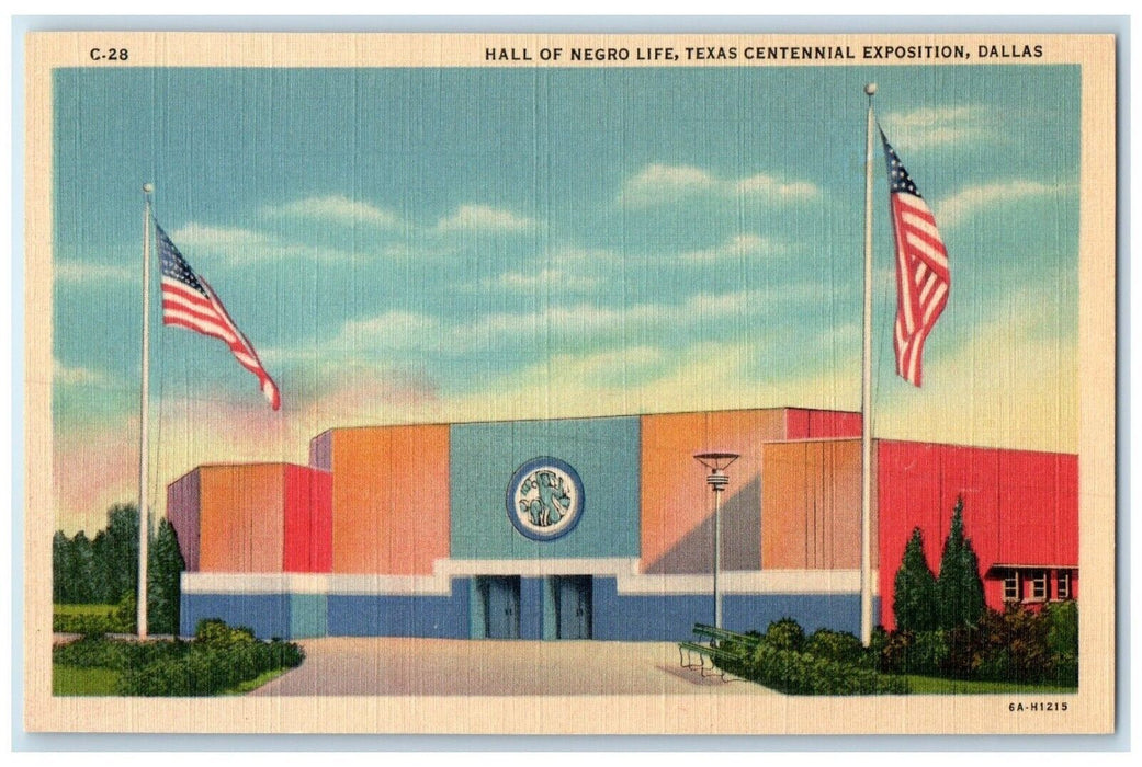 c1940 Hall Negro Life Government Texas Centennial Exposition Dallas TX Postcard