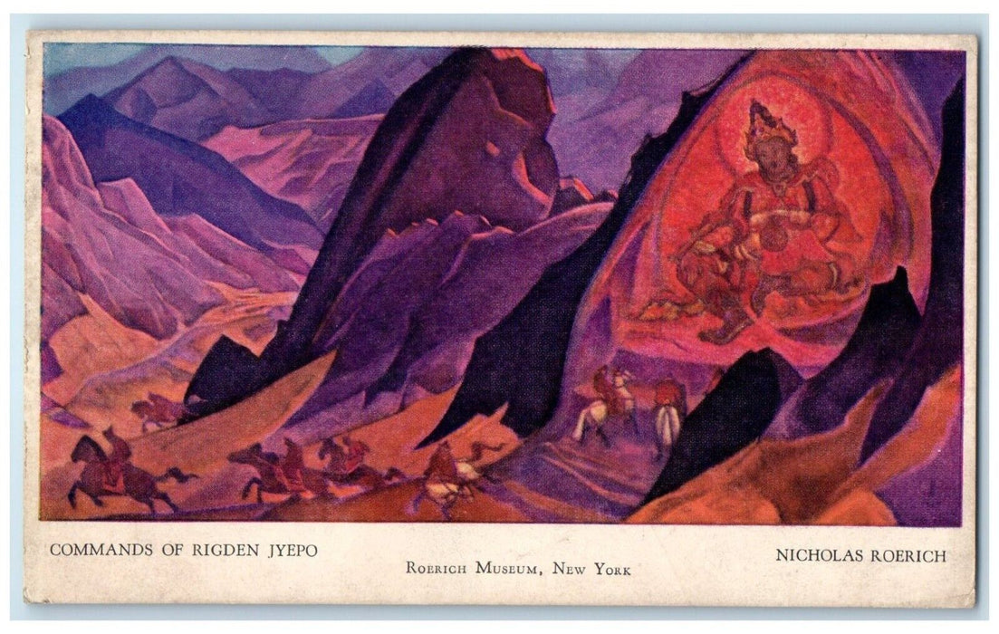c1910's Commands Of Rigden Jyepo Nicholas Roerich  Museum New York NY Postcard