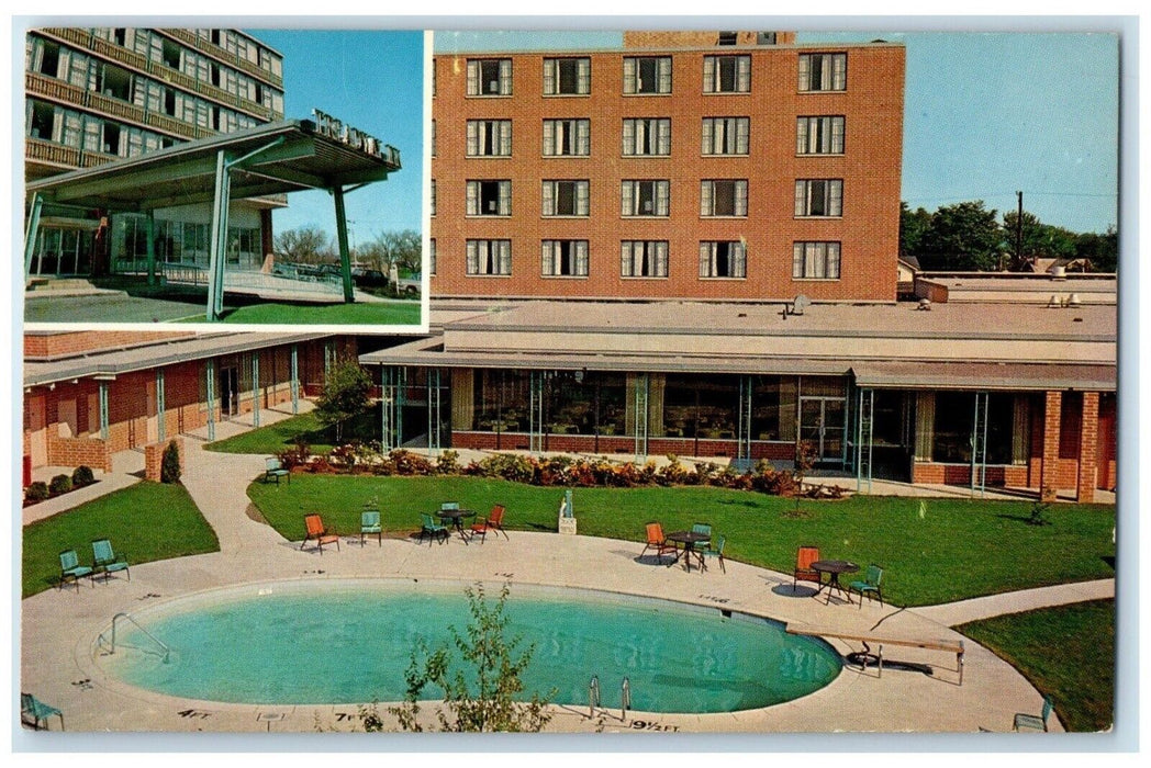 c1960 Lebanon Treadway Inn Banquet Pool Lebanon Pennsylvania PA Vintage Postcard