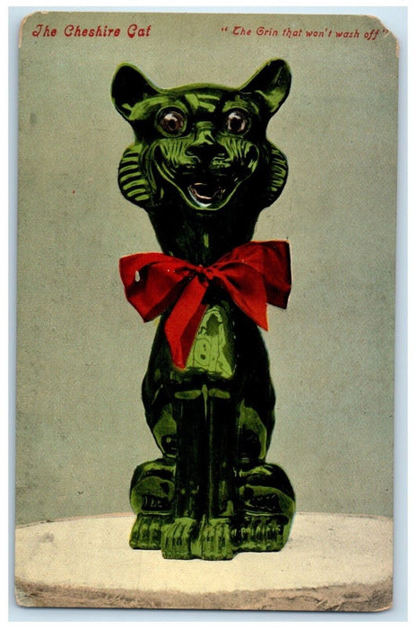 c1905 The Cheshire Cat The Grin That Won't Wash Off Unposted Antique Postcard