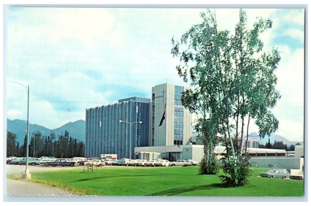 c1960 Providence Hospital Drive Exterior Building Anchorage Alaska AK Postcard
