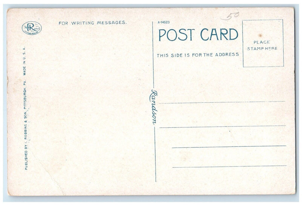 c1920 Soldiers Sailors Monument Fairview Cemetery Altoona Pennsylvania Postcard