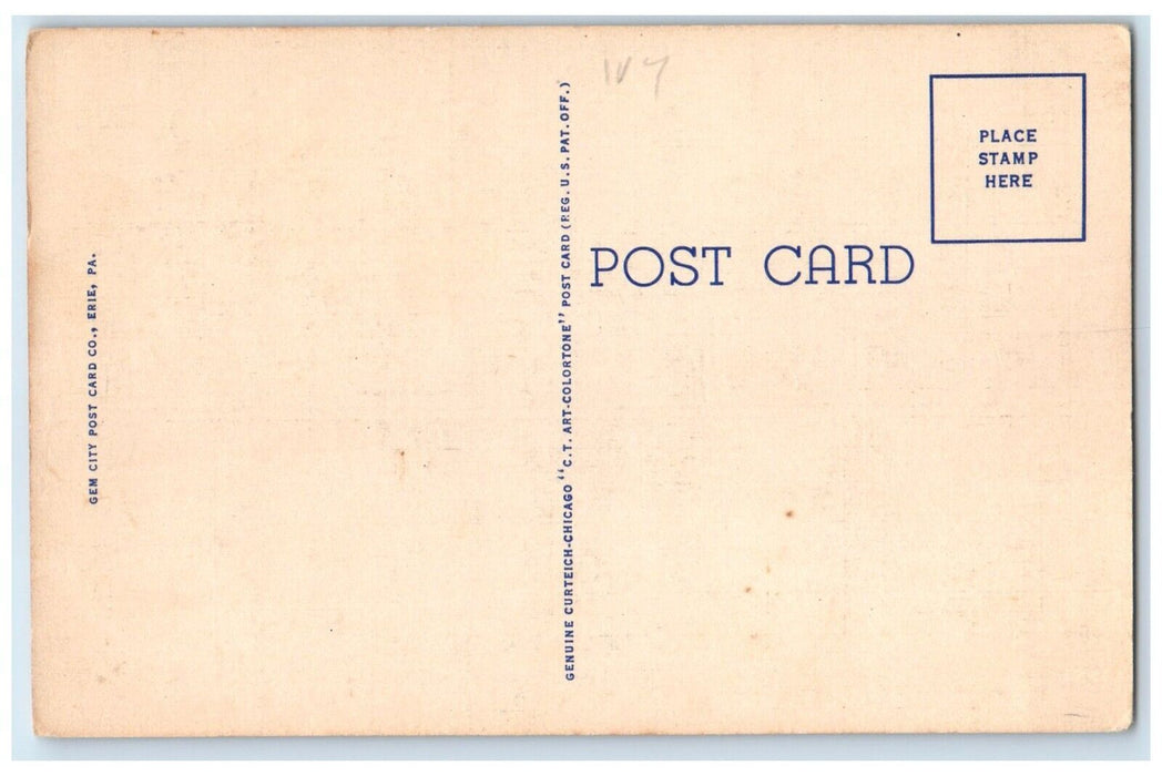 1940 Boat Landing Water Works Park Peninsula Drive Erie Pennsylvania PA Postcard