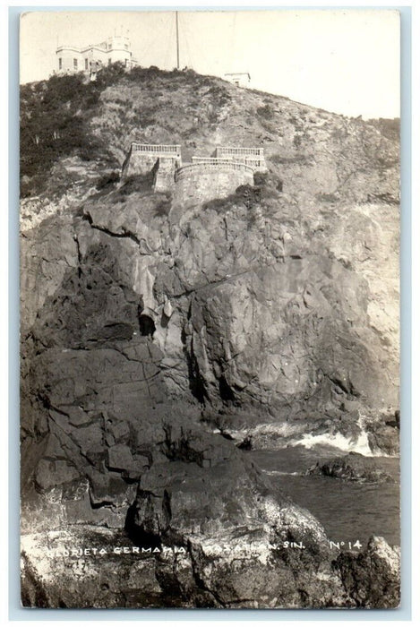 c1920's Glorieta Germania View Mazatlan Sinaloa Mexico RPPC Photo Postcard